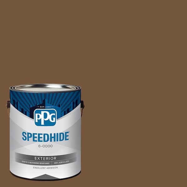 SPEEDHIDE 1 gal. PPG1079-7 Molasses Satin Exterior Paint