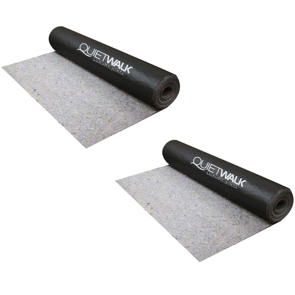 QuietWalk 360 sq. ft. x 6 ft. x 60 ft. x 1.4 mm Acoustical Underlayment  with Vapor Barrier for All Vinyl Plank Flooring QWLV360 - The Home Depot