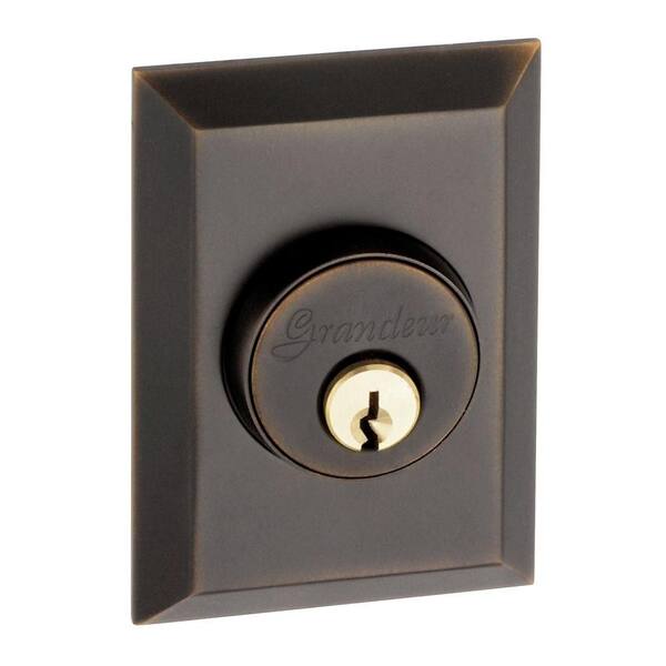 Nostalgic Warehouse Fifth Avenue Timeless Bronze Double Cylinder Deadbolt - Keyed Differently