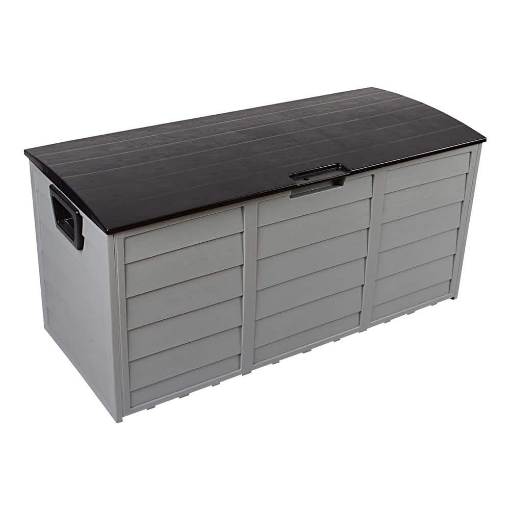 ITOPFOX 75 Gal. Plastic Outdoor Garden Storage Deck Box Chest