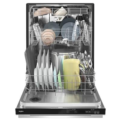 24 in. Stainless Steel Top Control Built-In Tall Tub Dishwasher 120-Volt with Tub