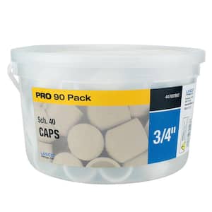 3/4 in. x 1.26 in. Sch. 40 PVC Cap Fitting (90-Pack)