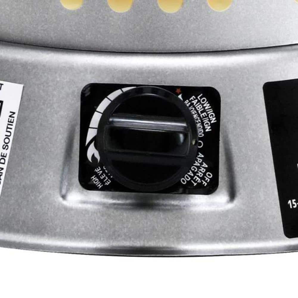 Silver Propane Convection Heater with Auto Shut-off