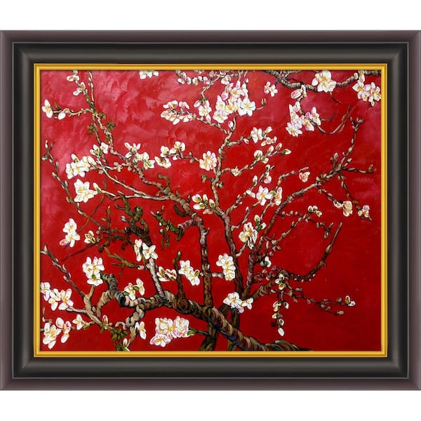 LA PASTICHE Branches of an Almond Tree in Blossom by Originals Opulent Framed Abstract Art Print 26 in. W. x 30 in.