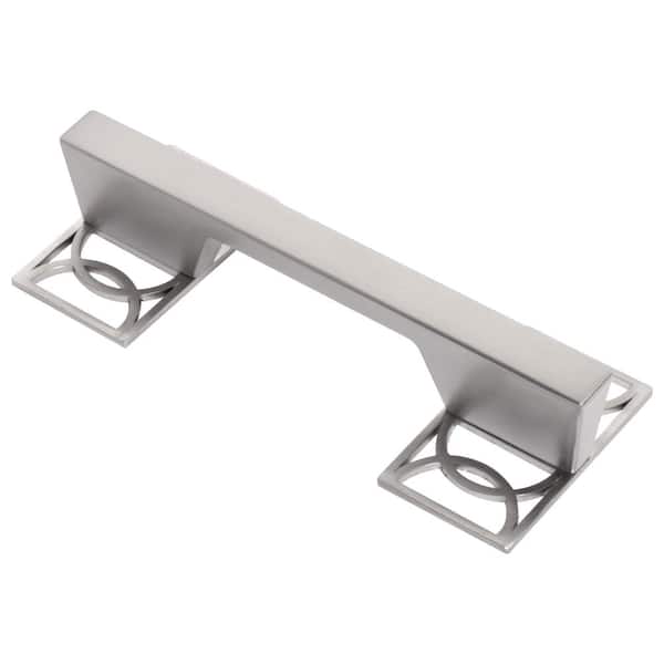 Wisdom Stone Symone 3-3/4 in. (96 mm) Center-to-Center Satin Nickel Cabinet Bar Pull