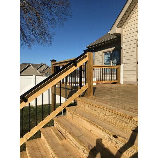 Metal - Outdoor Handrails - Deck Stairs - The Home Depot