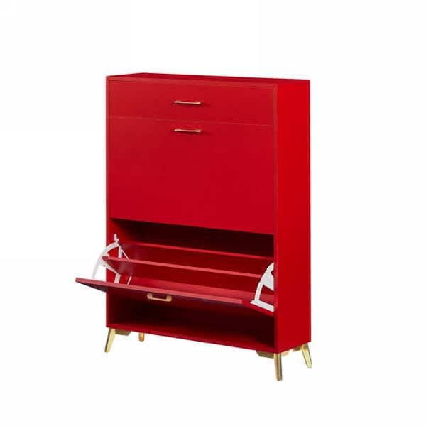 Red best sale shoe storage