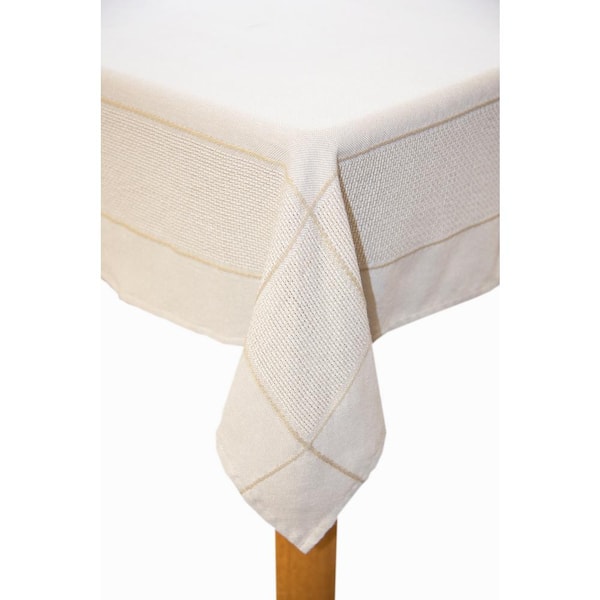 Lintex Carlisle 60X84 65%Poly 35%Cotton Tablecloth Taupe