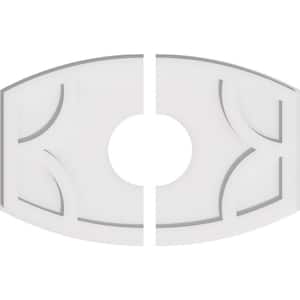 24 in. W x 16 in. H x 6 in. ID x 1 in. P Kailey Architectural Grade PVC Contemporary Ceiling Medallion (2-Piece)