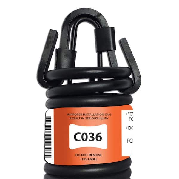 E900 HARDWARE 36 in. Clip-End Garage Door Spring (0.324 in. #0 Wire)