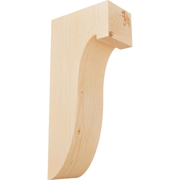 Ekena Millwork 5-1/2 in. x 10 in. x 22 in. Douglas Fir Del Monte Smooth Corbel