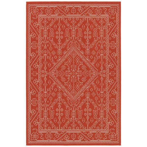 Sunice Collection Tangerine 2'2" x 8' Residential Indoor-Outdoor Runner