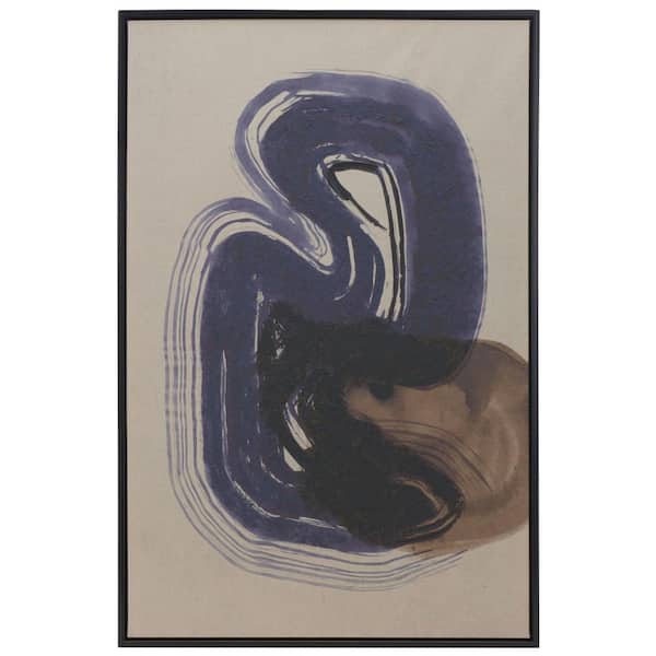 SAFAVIEH Continuity Framed Mixed Media Abstract Wall Art 36 in. x 24 in.