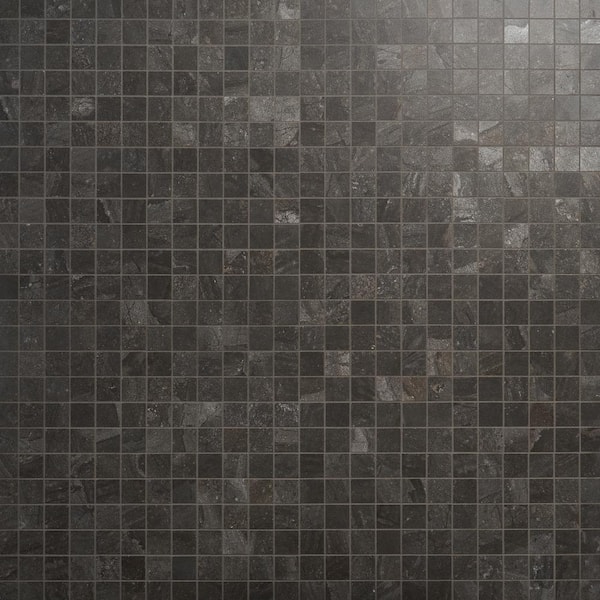 Ivy Hill Tile Sereno Charcoal Black 11.81 in. x 11.81 in. Matte