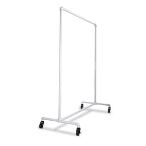 White Metal Clothes Rack 51 in. W x 64 in. H