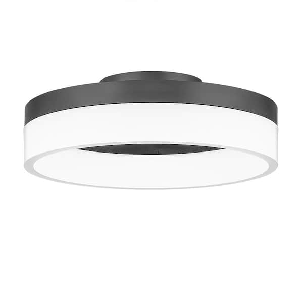 Cohen 11.75 in. Oil Rubbed Bronze LED Flush Mount