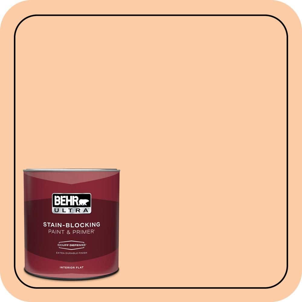 1 qt. #270C-3 Coral Confection Extra Durable Flat Interior Paint & Primer price history on PriceWatchPro