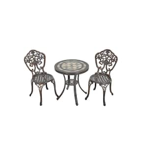 3-Piece Aluminum Set Outdoor Patio Set Rust-Resistant Cast