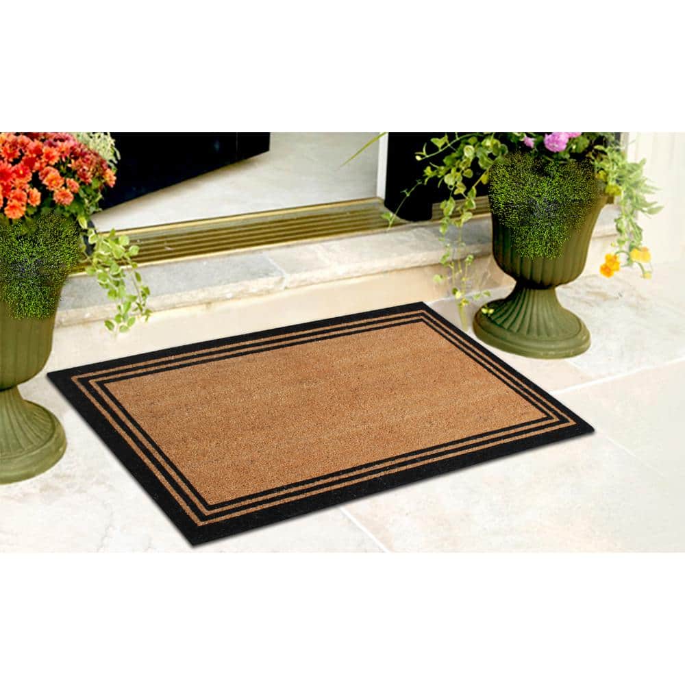 Personalized Classic Border Coir Outdoor Doormat, 18" x 30"