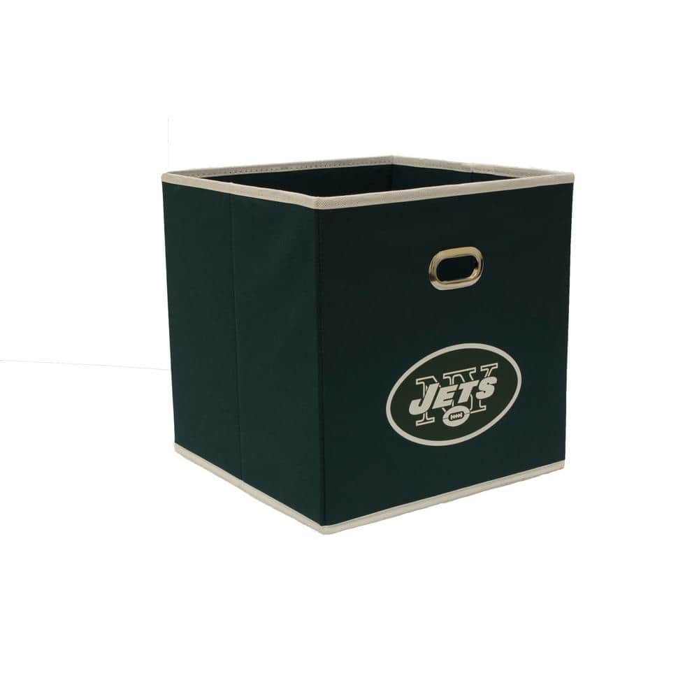 MyOwnersBox 11 in. H x 11 in. W x 10 in. D Green Fabric Cube Storage