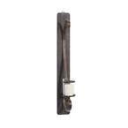 Black Metal Rustic Candle Wall Sconce