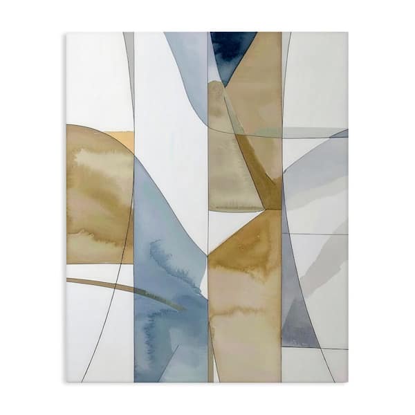 Geographic Abstract Sections  Canvas Wall Art, design by Alonza Saunders