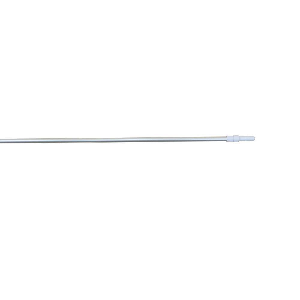 Pool Central 76.75 in. Silver Smooth Adjustable Telescopic Pole for
