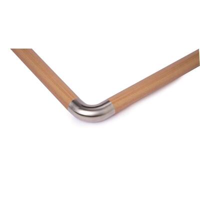 Wood Inox Stainless Steel Rounded 90-Degree Handrail Connector