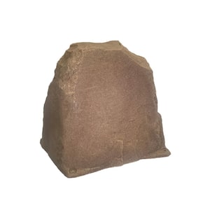 24 in.x20 in.x24 in. Medium Burgundy Fake Rock Cover for Concealing & Protecting Well Casings Backflow & Utility Devices