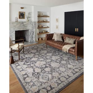 Monroe Charcoal/Natural 2 ft. 6 in. x 4 ft. Traditional Area Rug