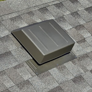 65 sq. in. NFA Weatherwood Resin High Impact Slant Back Roof Louver Static Vent (Carton of 6)