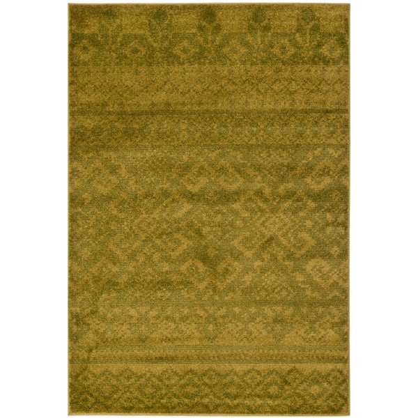 SAFAVIEH Adirondack Green/Dark Green 4 ft. x 6 ft. Geometric Area Rug