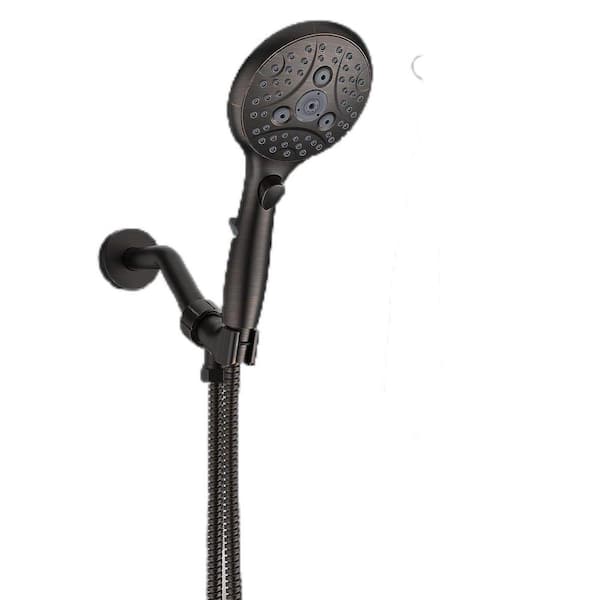 Unbranded Handheld Shower Head with On/Off Pause Switch 7-Spray Wall Mount Handheld Shower Head 1.75 GPM in ‎Oil Rubbed Bronze