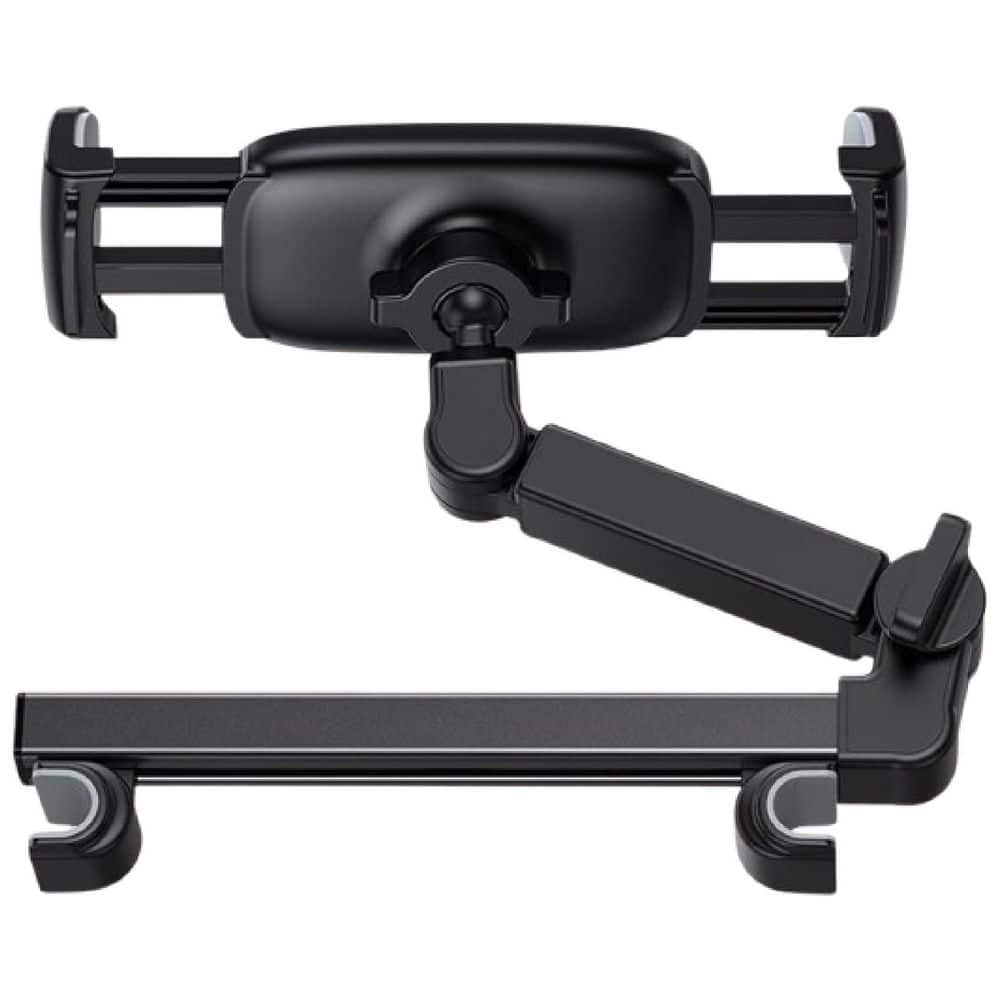 iPad Holder Car Headrest Adjustable Tablet Mount Stretchable Arm Black Travel Essentials for 4.7-11 Devices