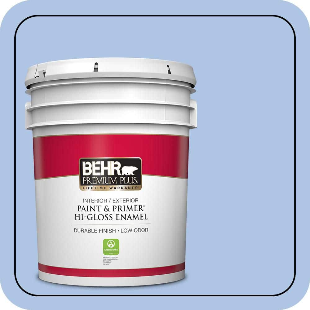 5 gal. #580B-4 Ocean Dream Hi-Gloss Enamel Interior/Exterior Paint & Primer price history on PriceWatchPro