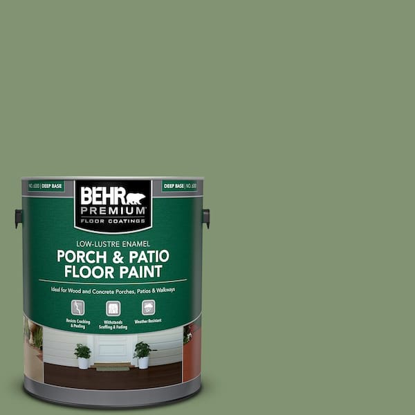 1 gal. #BIC-26 Aloe Plant Low-Lustre Enamel Interior/Exterior Porch and Patio Floor Paint