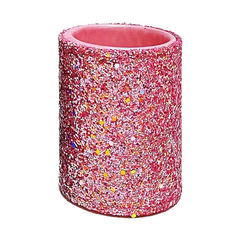 Makeup Brush Holder Cup Pink Glitter Sequins Vanity Organizer Cosmetic Brush Pen Comb Storage Desk Holder price history on PriceWatchPro