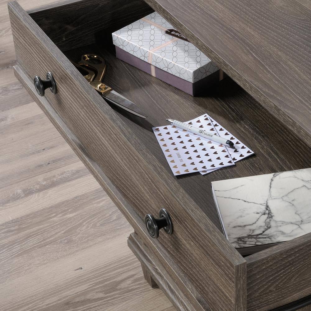 Emery Oak Finish Adjustable Office Library Base with Storage