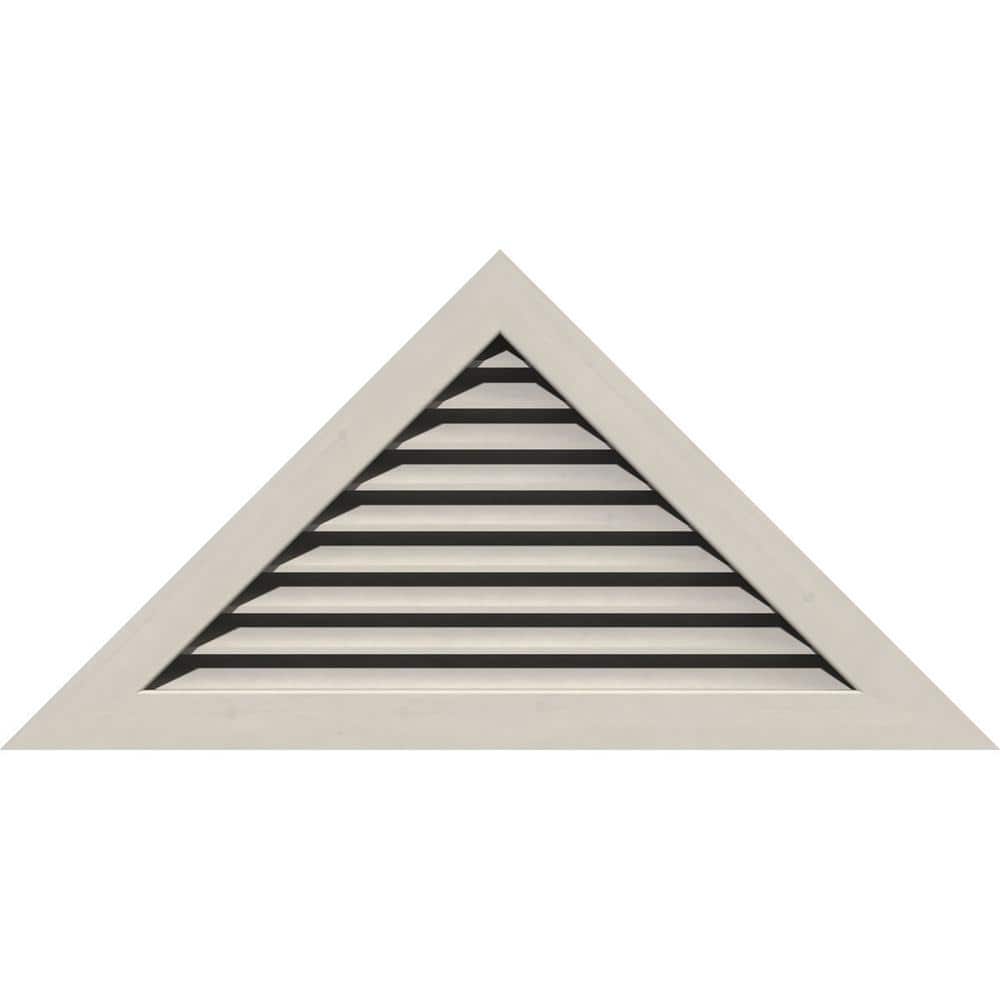 57.75 in. x 24.125 in. Triangle Primed Smooth Western Red Cedar Wood Built-in Screen Gable Louver Vent price history on PriceWatchPro