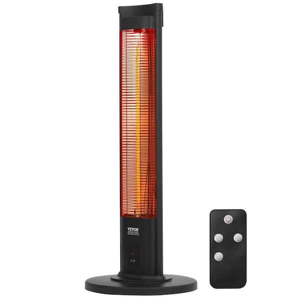 1500W Electric Space Heater Infrared Heater with Remote Control for Patio Bedroom, Studio, Porch, Dining Room, Studio