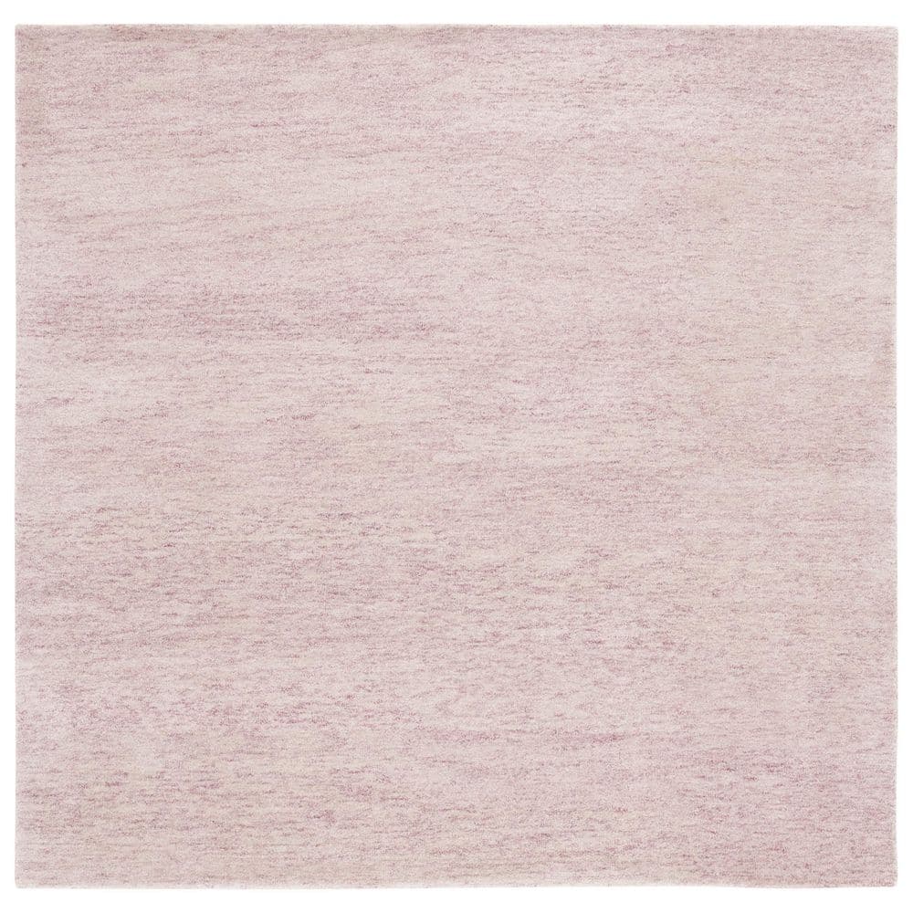 Ivory Elegance 6' Square Hand-Tufted Wool Rug