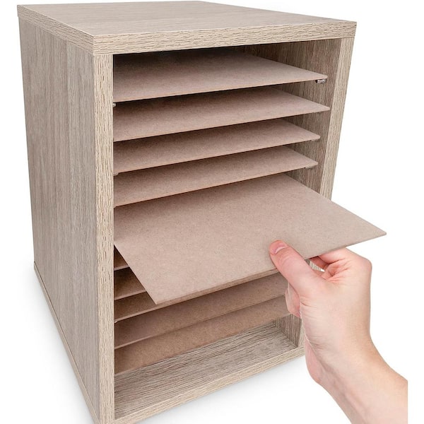 AdirOffice 11-Compartment Wood Vertical Paper Sorter Literature File  Organizer & Reviews