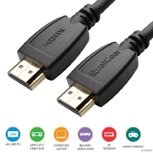 High Speed HDMI 2.0 Cable with Ethernet, 20 ft.