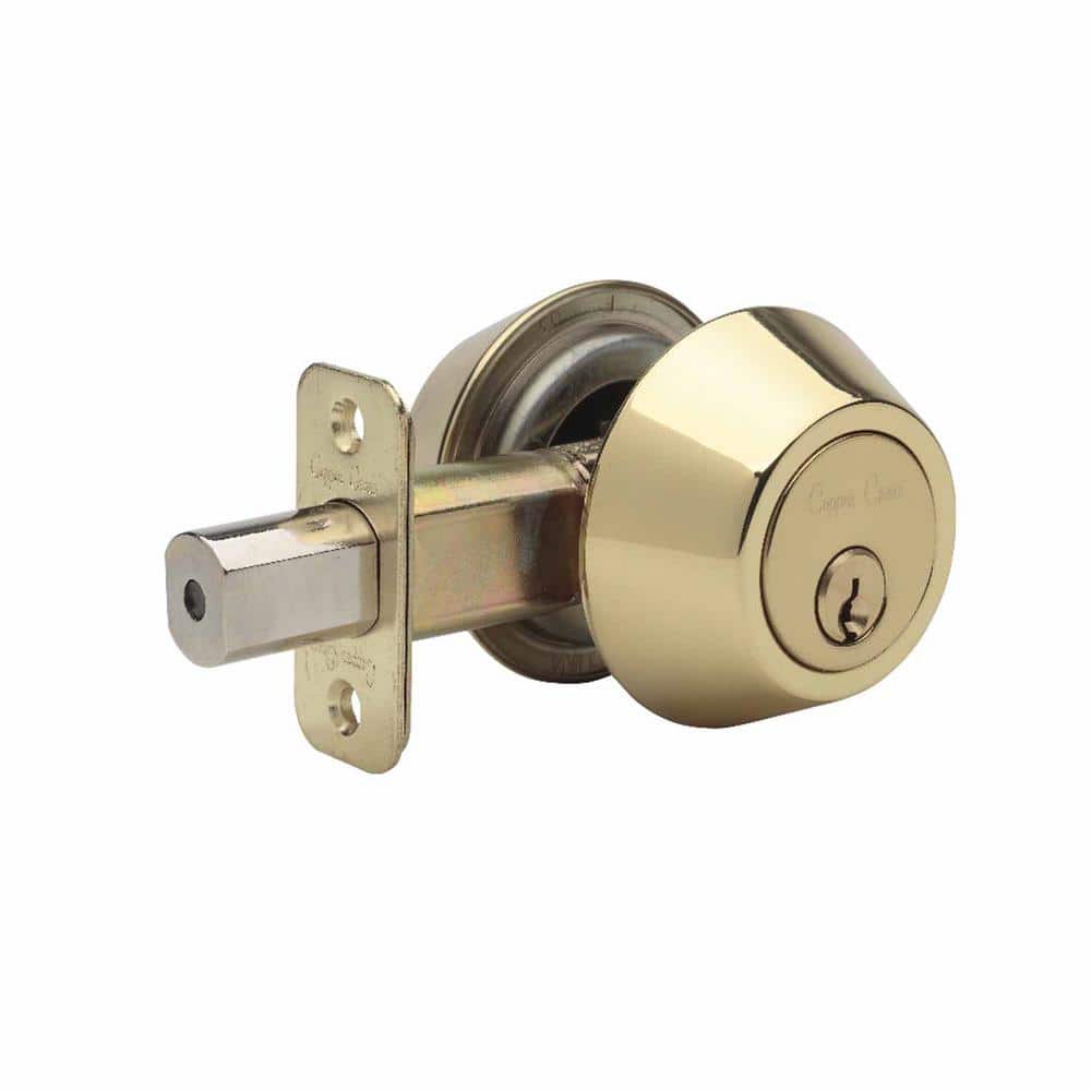Copper Creek Double Cylinder Polished Brass Deadbolt DB2420PB The