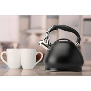 14-Cup Black Stainless Steel Tea Kettle