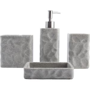 Bayou Breeze Gift Apartment Necessities 4 Piece Bathroom Accessory Set