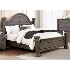 Erminia Gray King Panel Bed