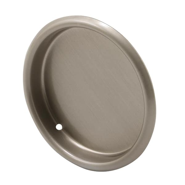 5/16 in. Depth x 2-1/8 in. O. D. Stamped Steel Satin Nickel Finish Mortise Closet Door Pull (5-Pack)