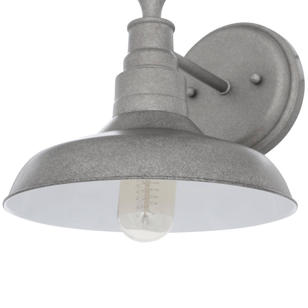 Kimball Galvanized Steel 1-Light Industrial Wall Sconce