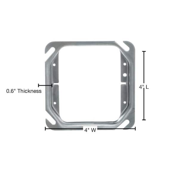 Steel City 2-Gang Square Mud Ring (52C18-25R) 52C18-25R - The Home